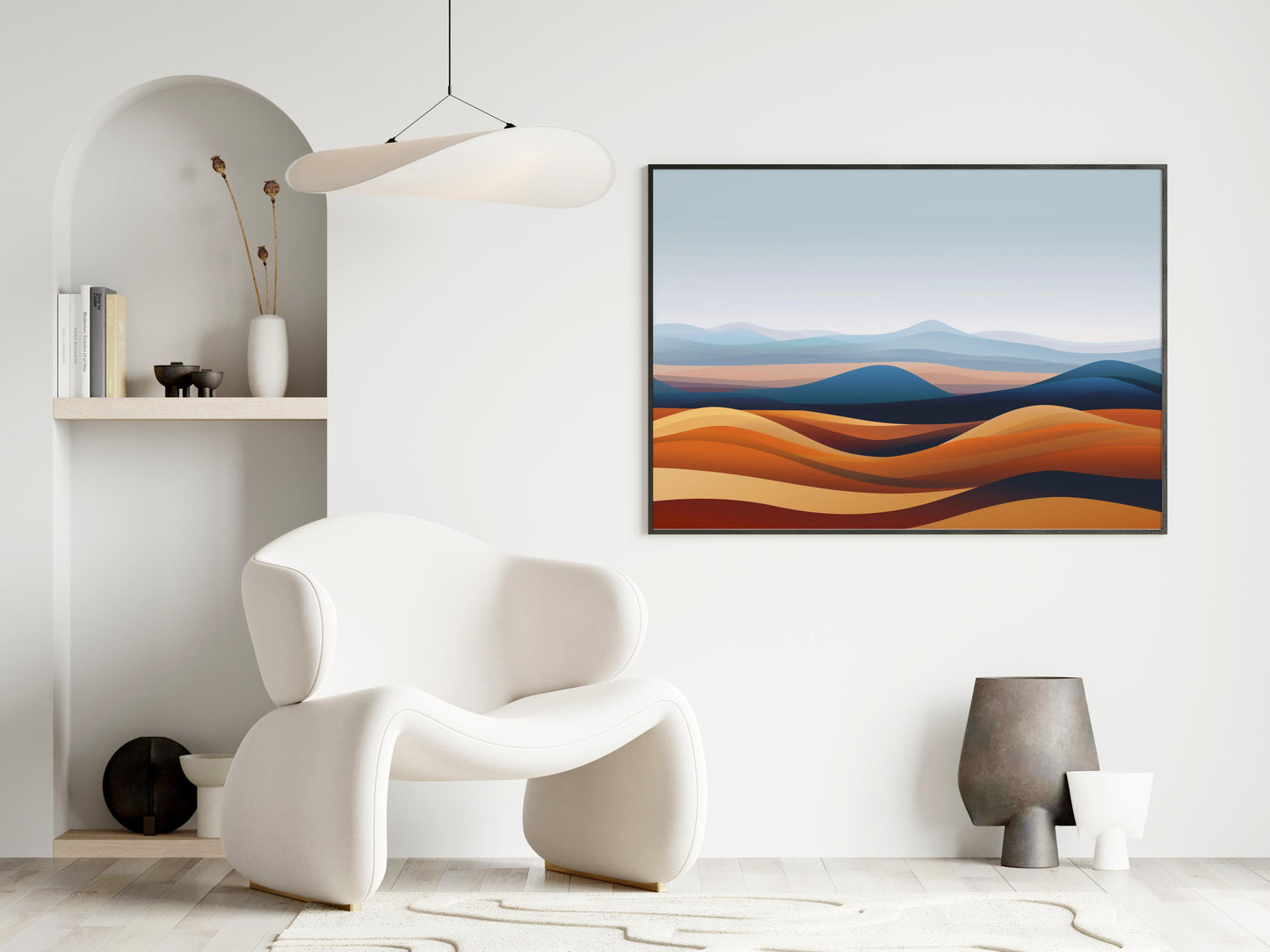 Mojave Rhapsody- Wall decor, Landscape art, Abstraction, Minimalism, Contemporary