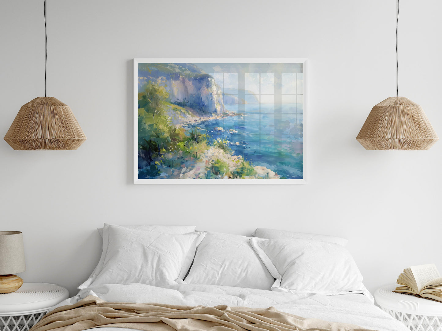 Midday Cliffs by the Sea- Sea view, Iberian landscape, Eliana Costa, Coastline, Cliff