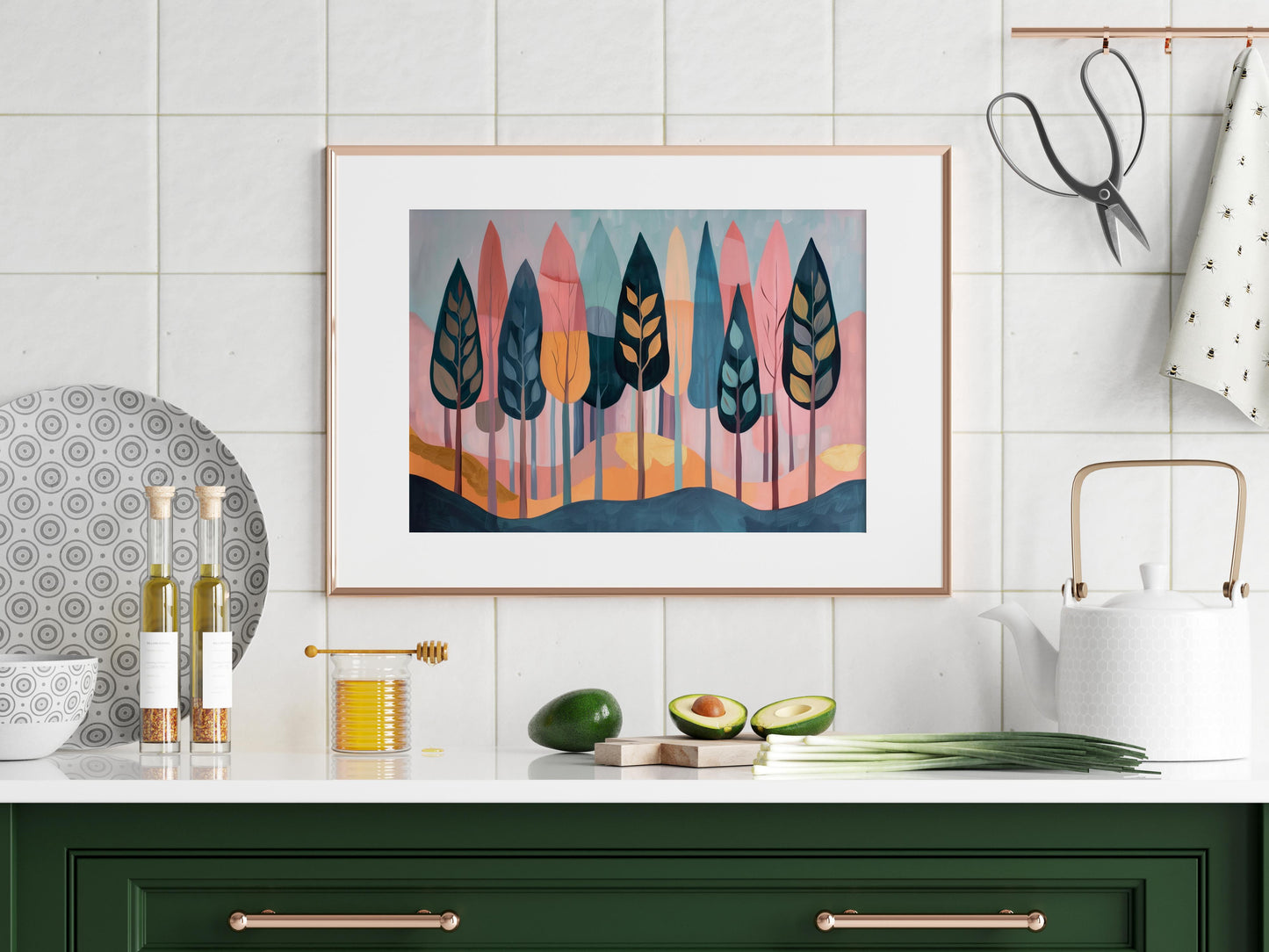 Whispering Pine Forest by Eloise Belmonte- Coziness, Aix-en-Provence, Gold Accents, Architectural, Eloise Belmonte