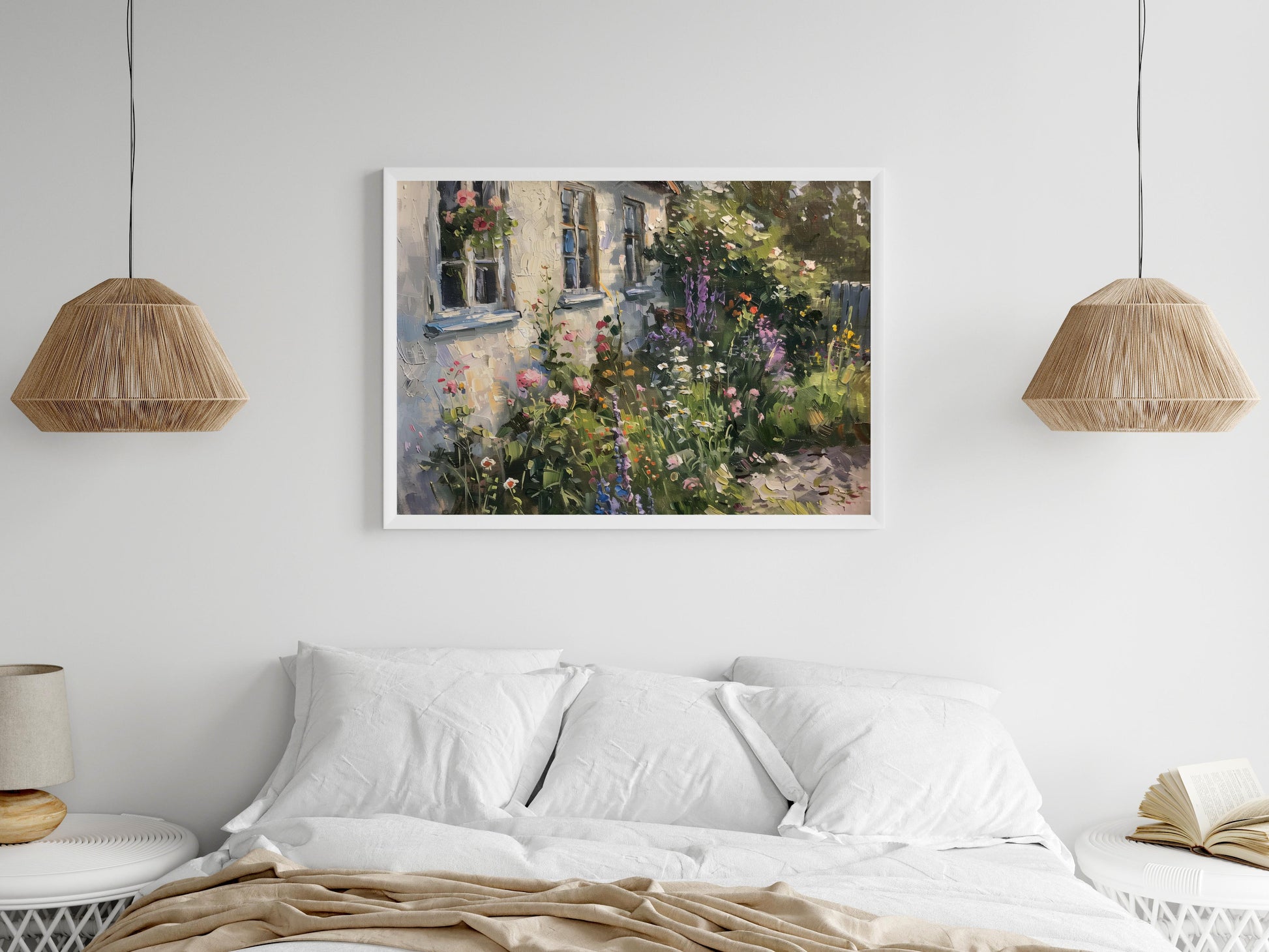 Scandinavian Garden Idyll- Gift Idea, Realism, Rustic, Art Lover, Nordic Light