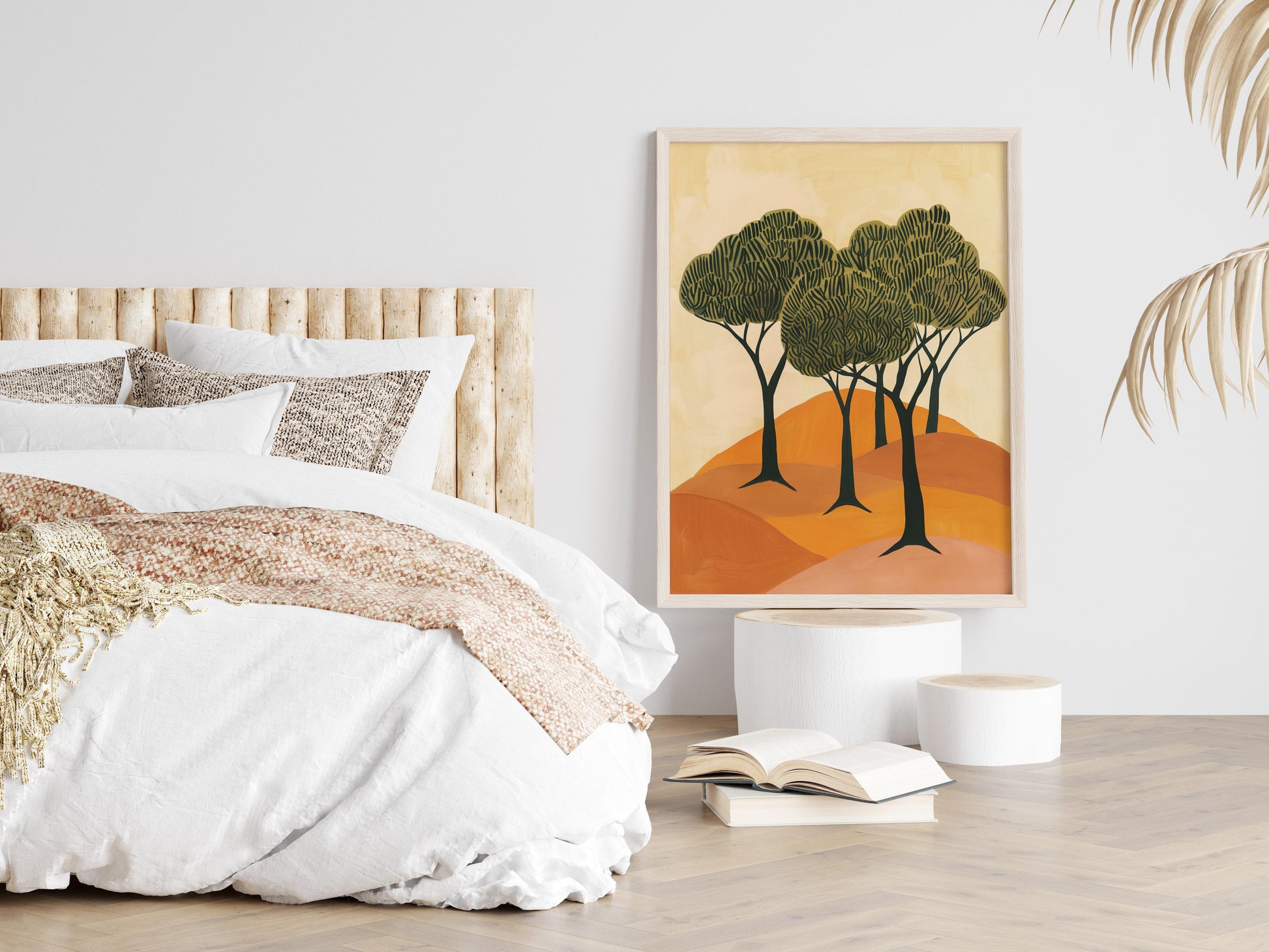 Secrets of the Argan Forest- Moroccan Art, Stylization, Geometric Abstraction, Modern, Argan Forest