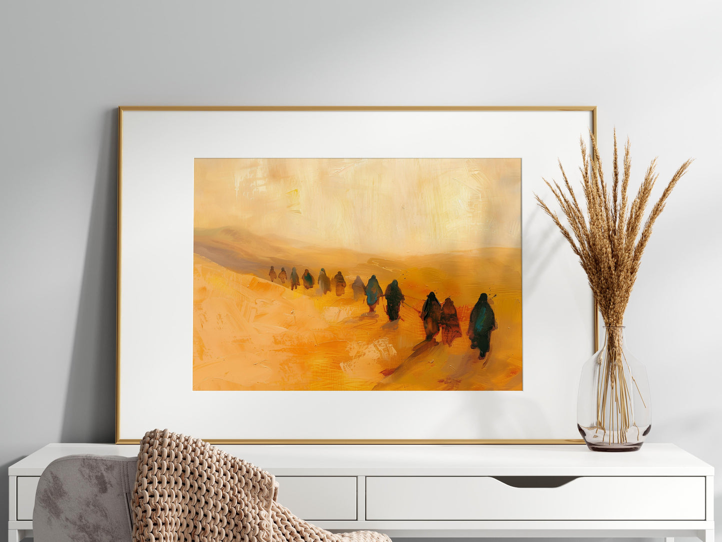 Echoes of the Nomads- Morocco, Landscape art, Geometry, Spirit of the Continent, Abstract Expressionism