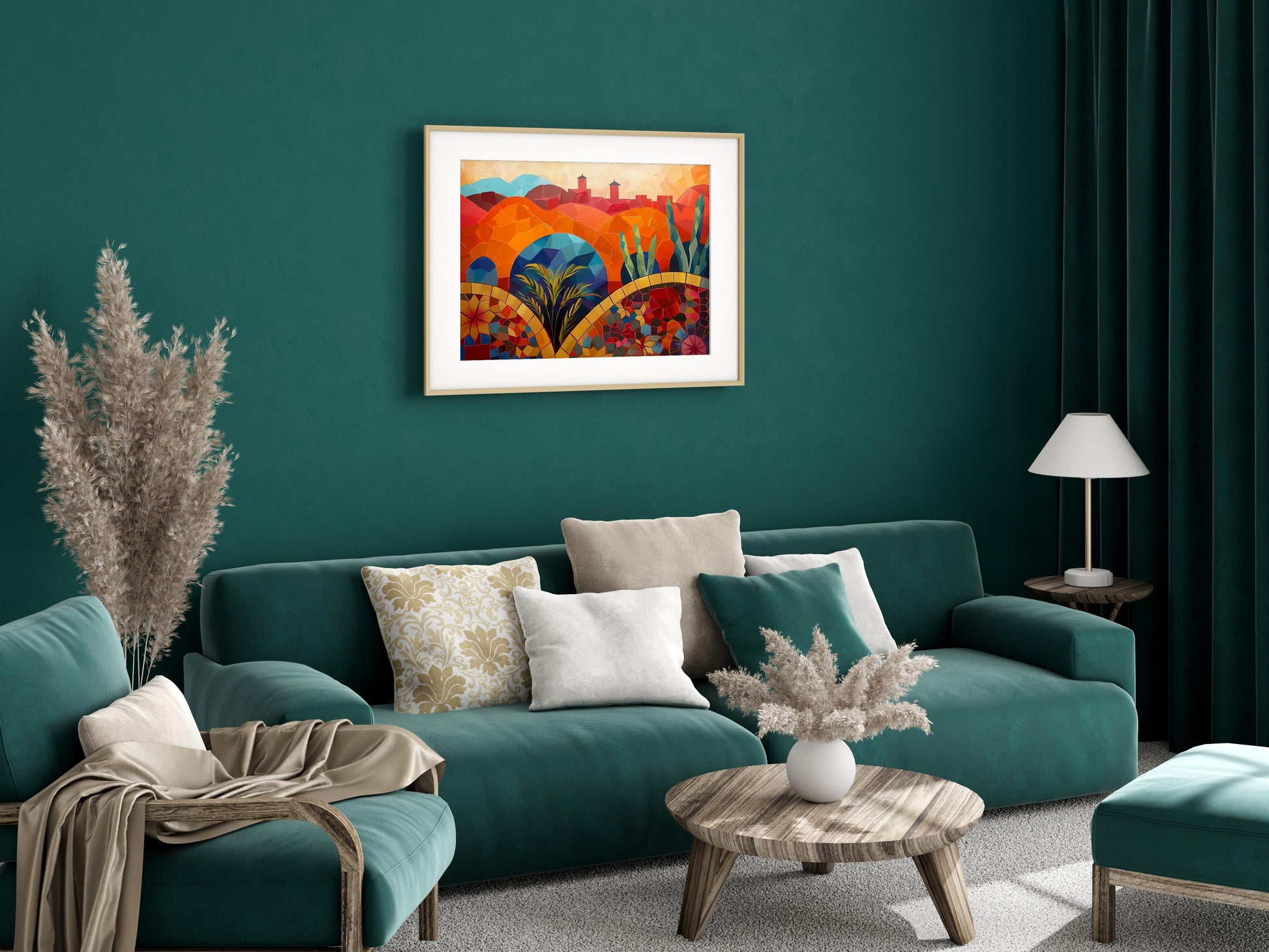 Moroccan Color Contrasts- Medinas, Earth Tones, Moroccan Sun, African Art, Modern Art