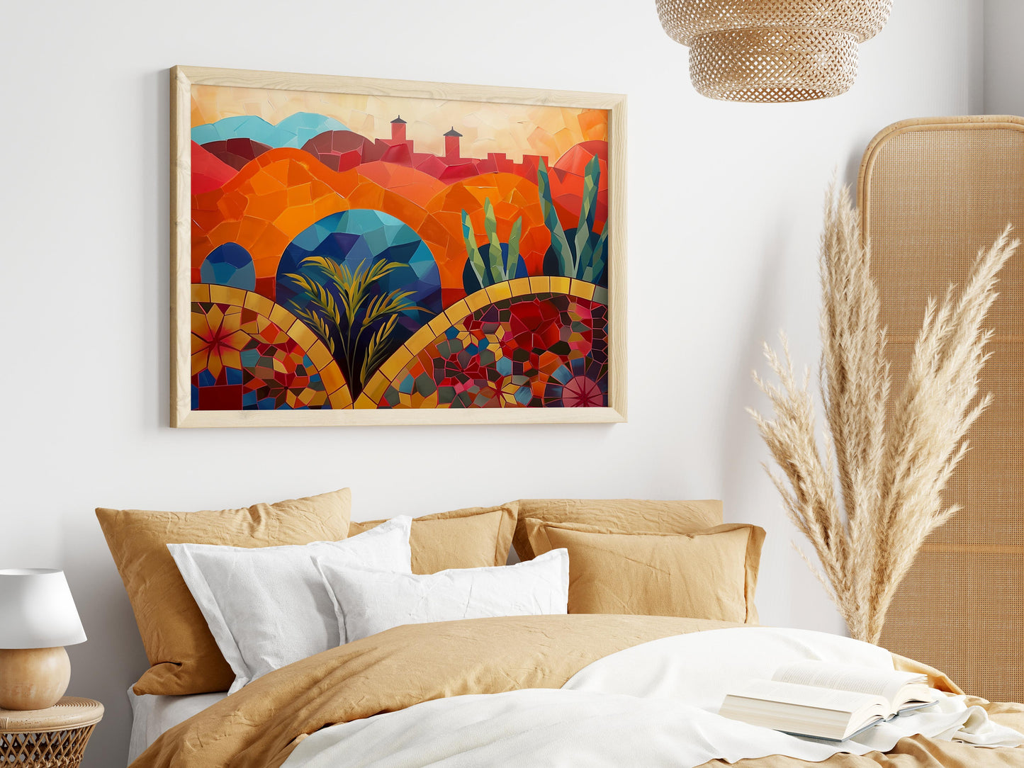 Moroccan Color Contrasts- Traditional Motifs, Earth Tones, Moroccan Landscape, Geometric Abstraction, African Art