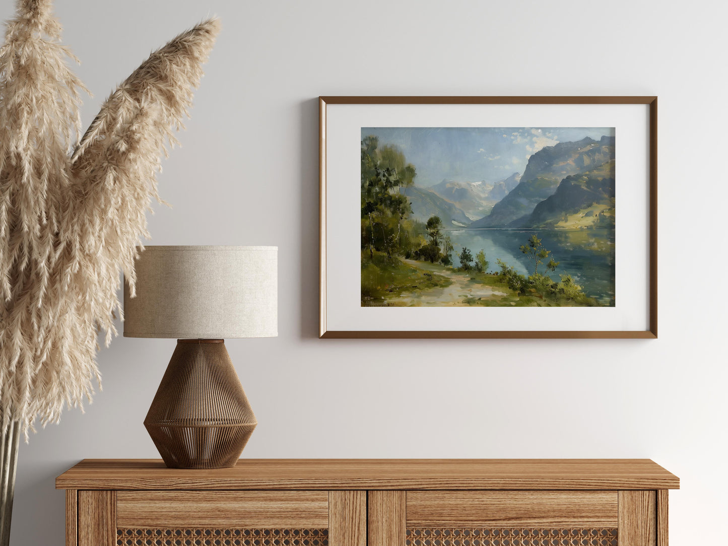 Eternal Rest of the Norwegian Fjords- art print, water, landscape, mountains, fjord