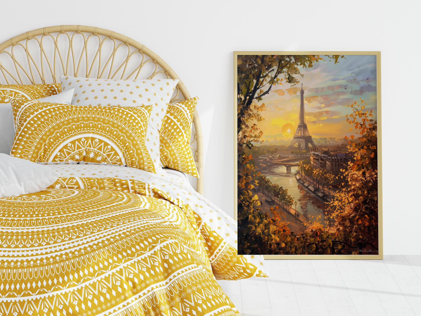 Autumn Morning in Paris- Autumn, Sunrise, Cityscape, Paris, Eiffel Tower