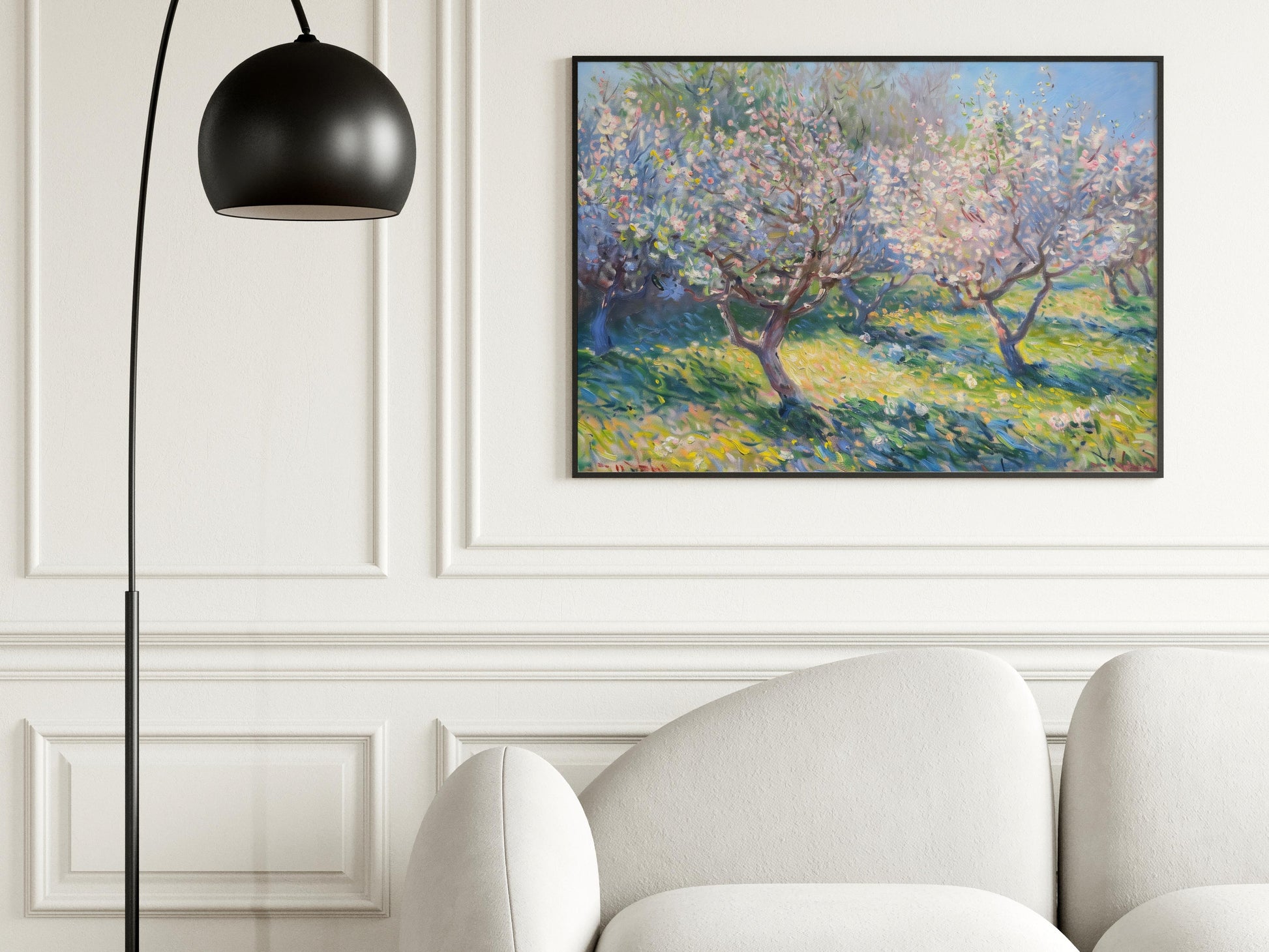 Frühlingsorchester im Licht- orchard, Portugal, Iberian landscape, flowers, art print