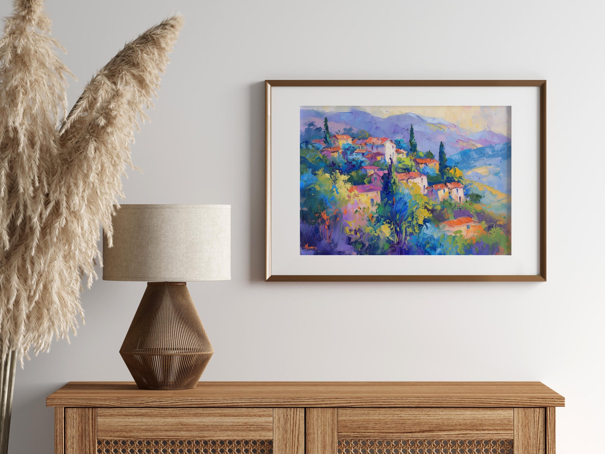 The Vibrant Hills of Porto- dynamic brushstrokes, culture, Eliana Costa, hillscapes, Impressionism