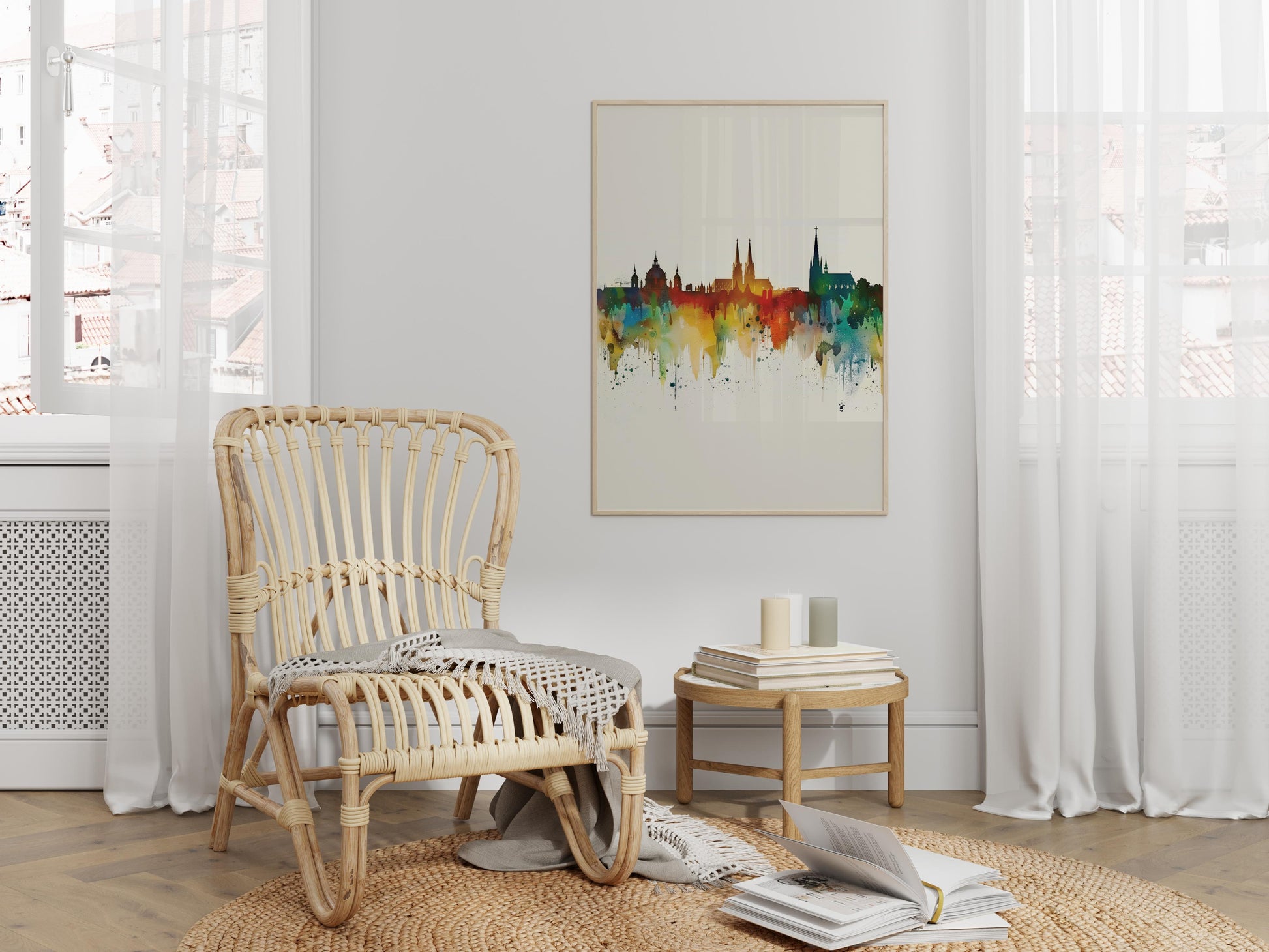 Vienna's Colorful Dream- Urban, Vienna, color palette, designer piece, modern art