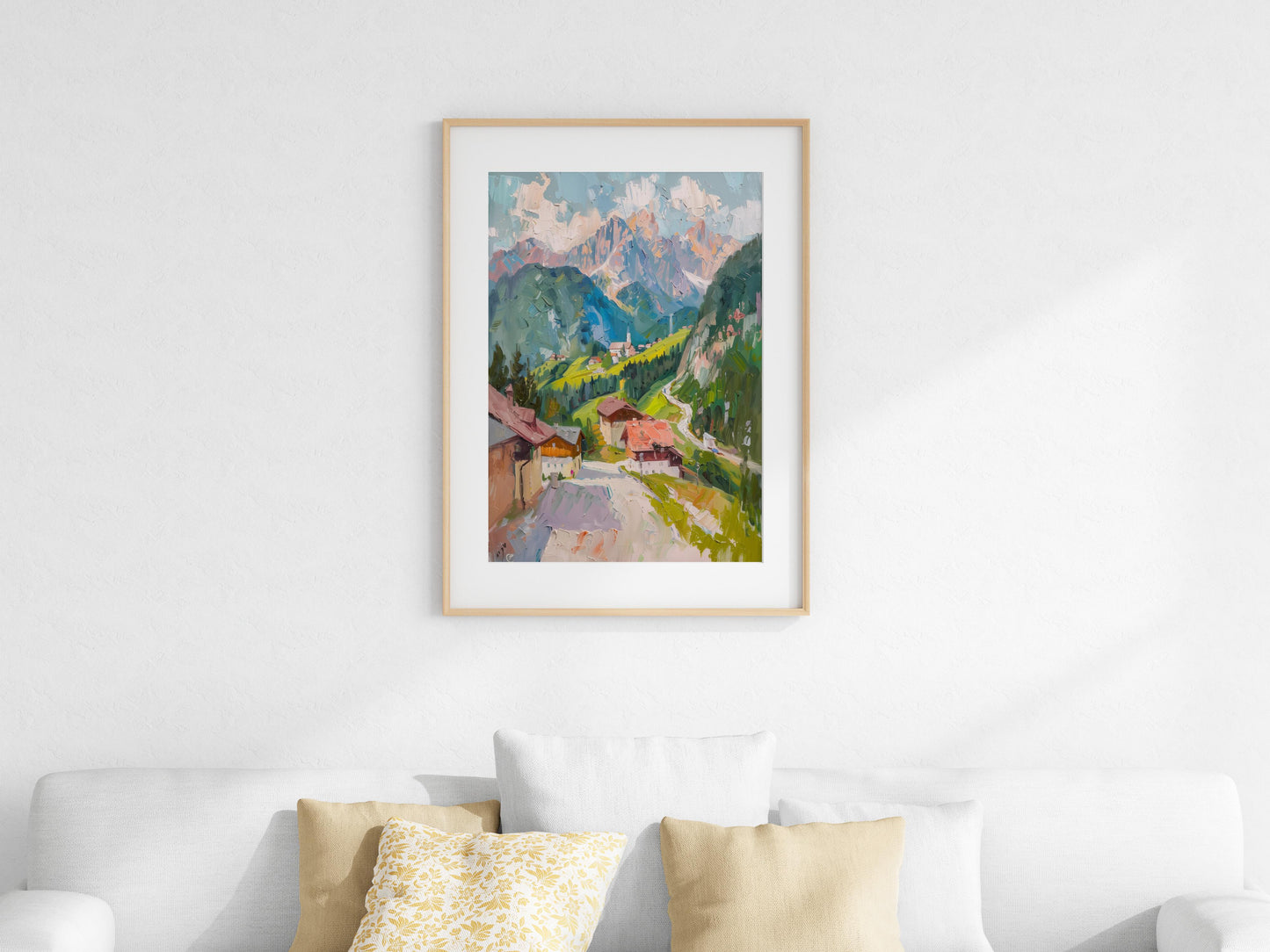 Morgenlicht über Großglockner- Alessia Moretti, Italian artist, landscape painting, Impressionism, mountains