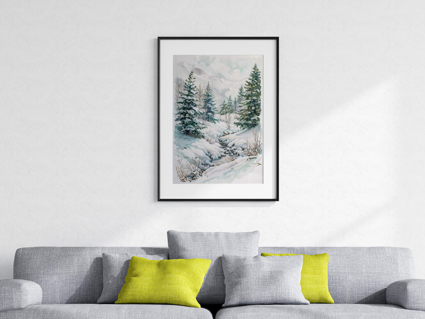 Winterliche Stille in den Alpen- Alps, winter, fir trees, solitude, snow