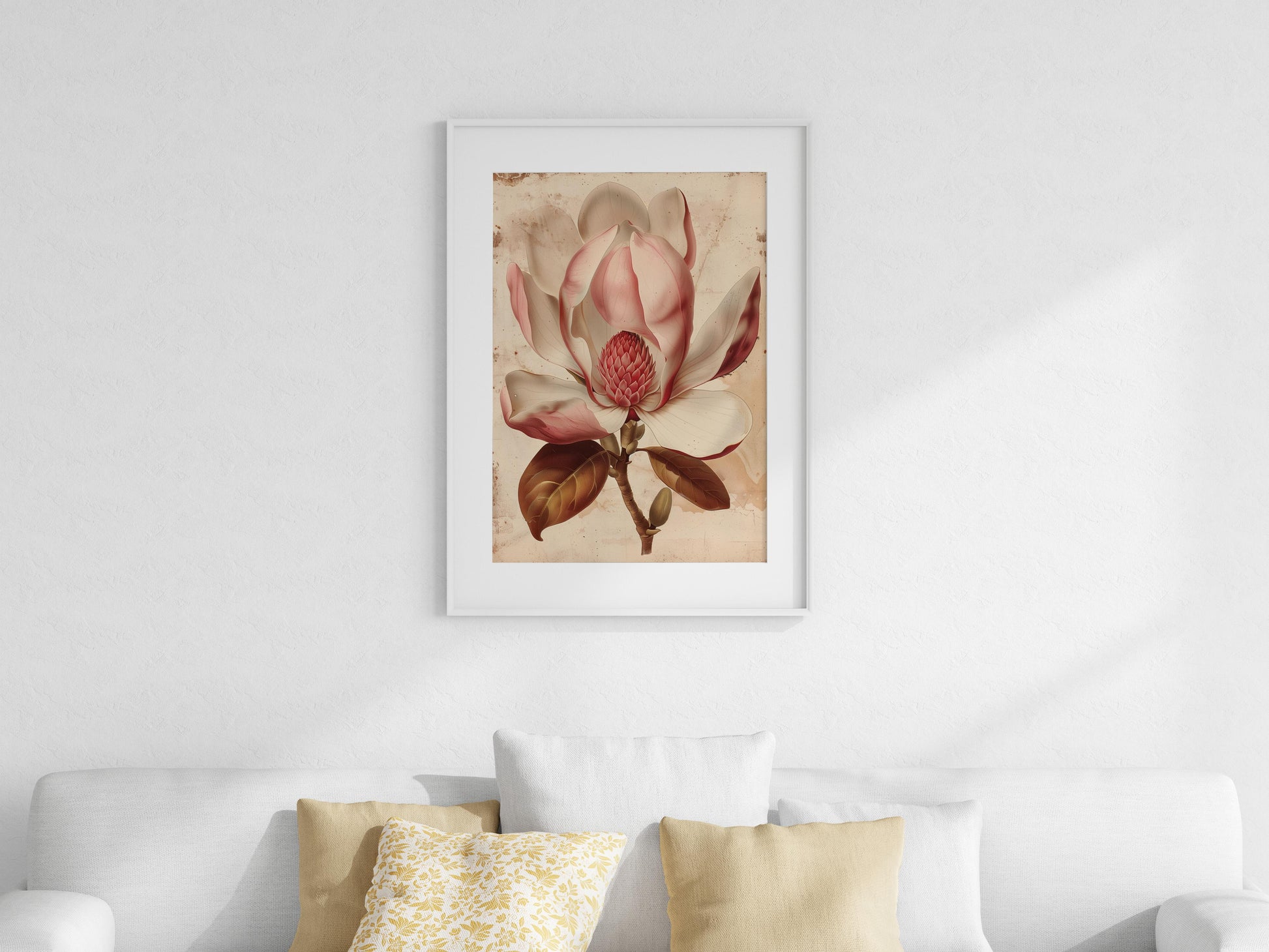 Würdevolle Schönheit: Die Magnolienblüte- Magnolie, Schönheit, moderne Techniken, Blumendarstellung, botanische Kunst