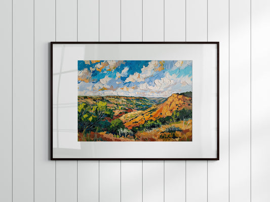 Impressions of the Texas Hill Country- expressionism, earth tones, nature image, hill country, brushwork