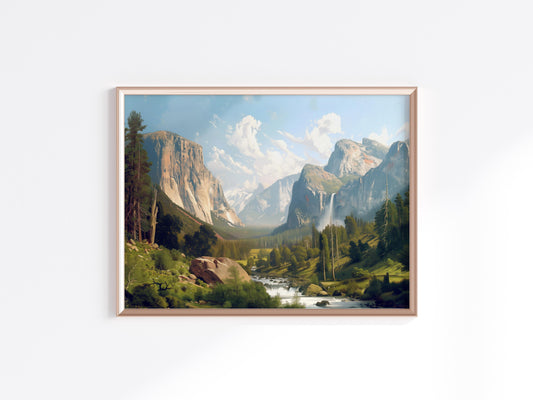 Yosemite Grandeur - Evan Tremblay's Masterful View- Tremblay, Waterfalls, Texture, Streams, Home Decor