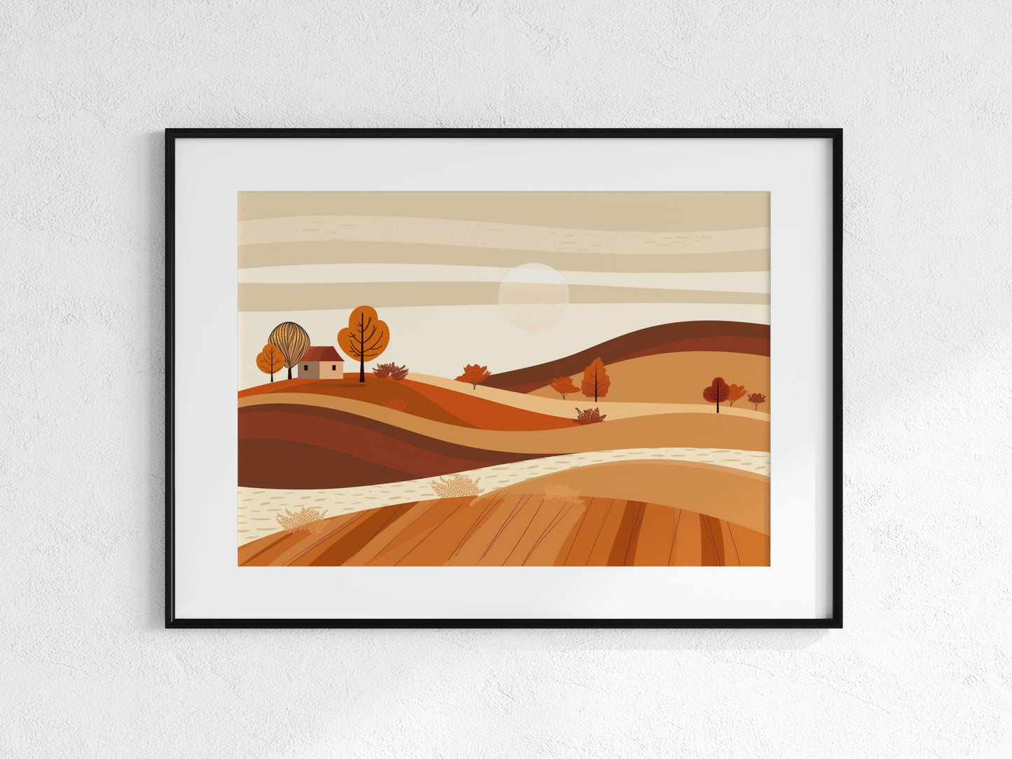 Belgian Autumn Enchantment- Landscape, Country House, Art print, Nature, Home Decor