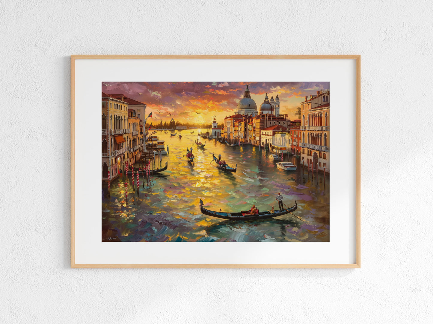 Venetian Golden Hour- Water reflection, Urban Scenery, Golden Hour, Sunset, Italy